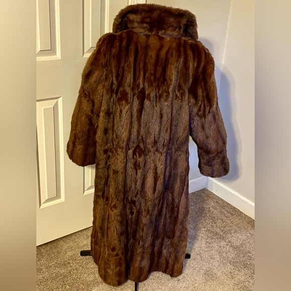 Mink Coat in Excellent Vintage condition Sz 16-18 Brown, - Picture 4 of 6